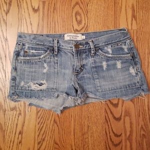 Abercrombie & Fitch Shorts - Abercrombie and Fitch destroyed denim shorts 2 Abercrombie & Fitch Shorts - Abercrombie and Fitch destroyed denim shorts 2